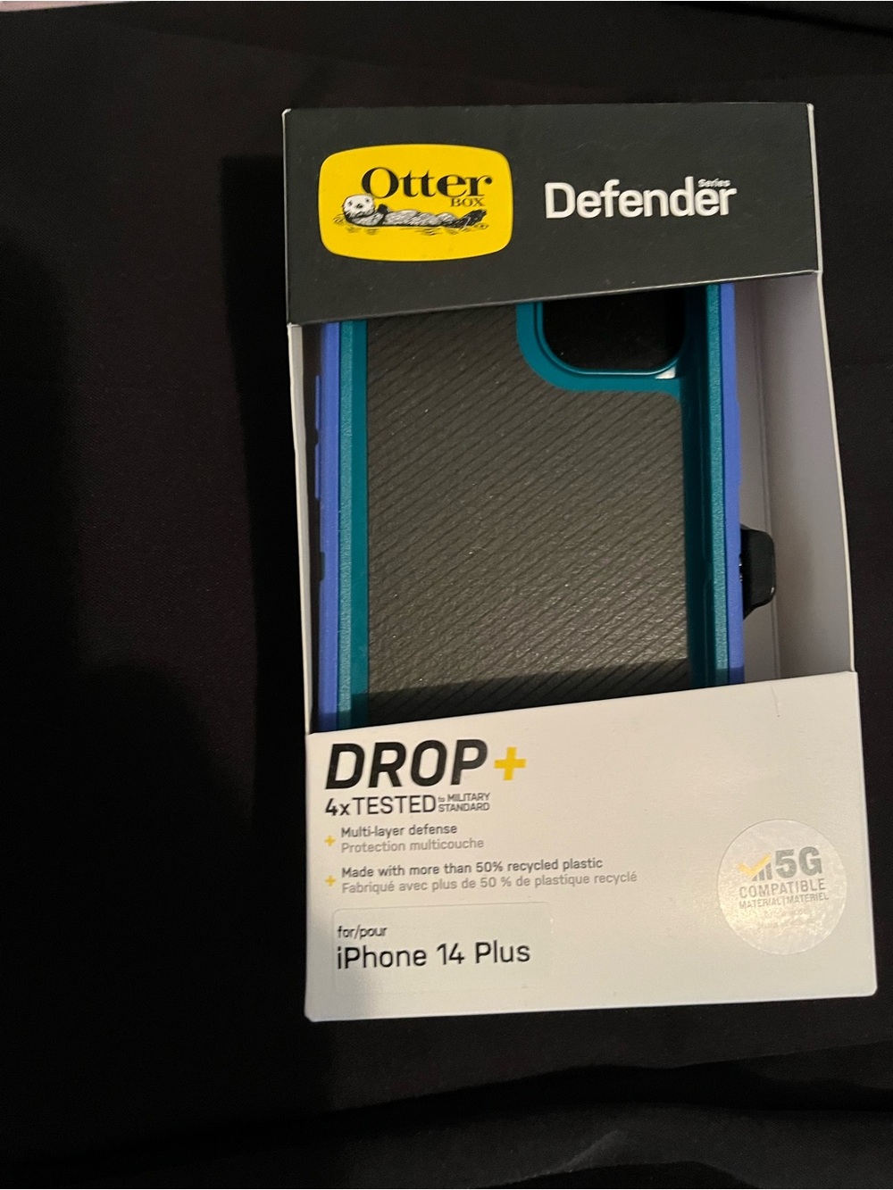 OtterBox Defender Series Case for iPhone 14 Plus - Teal and Blue Accents